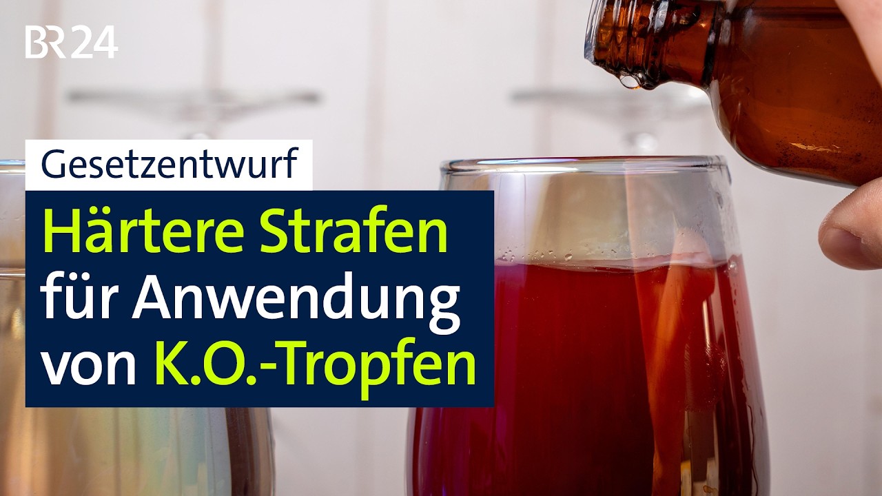 Gesetzentwurf: Härtere Strafen für Anwendung von K.O.-Tropfen | BR24