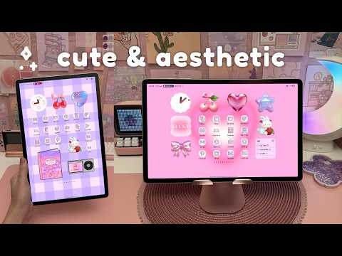 How I Customize My Samsung Galaxy Tab 💗 | Cute & Aesthetic ✨