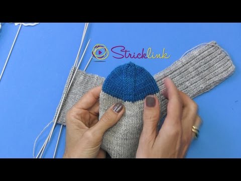 Sockenstricken: hier die Bandspitze