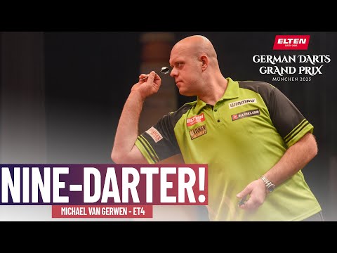 NINE-DARTER! 9️⃣ | Perfection for Michael van Gerwen in Munich | 2025 German Darts Grand Prix