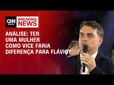 Flávio não ter uma mulher como vice pode prejudicar a campanha? Veja análise | LIVE CNN