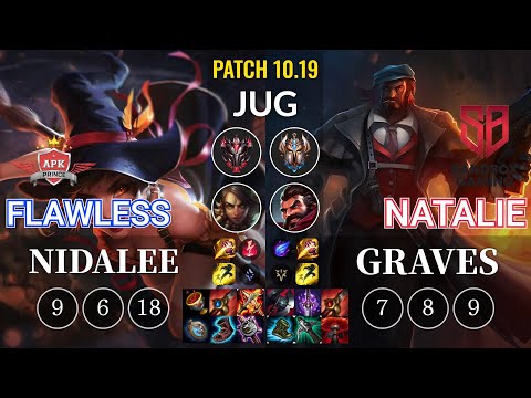 APK Flawless Nidalee vs SB Natalie Graves Jungle - KR Patch 10.19