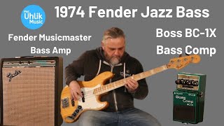 Video thumbnail for 1974 Fender Jazz Bass, Fender Musicmaster Bass Amp, and Boss BC-1X Bass Comp - Phil Uhlik Music Demo by Uhlik Music