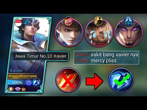 XAVIER JAWA TIMUR  SIKSA CLINT SI PREMAN GOLD LANE | TOP GLOBAL XAVIER | Xavier - Mobile Legends
