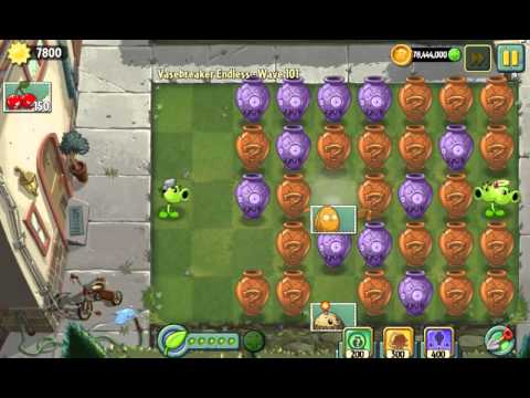 Plants vs. Zombies 2 - Vasebreaker Level 100!
