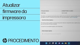 Atualizar firmware da impressora | Impressoras HP | @HPSupport