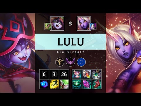 Lulu Support vs Soraka: Rampage - EUW Master Patch 14.20