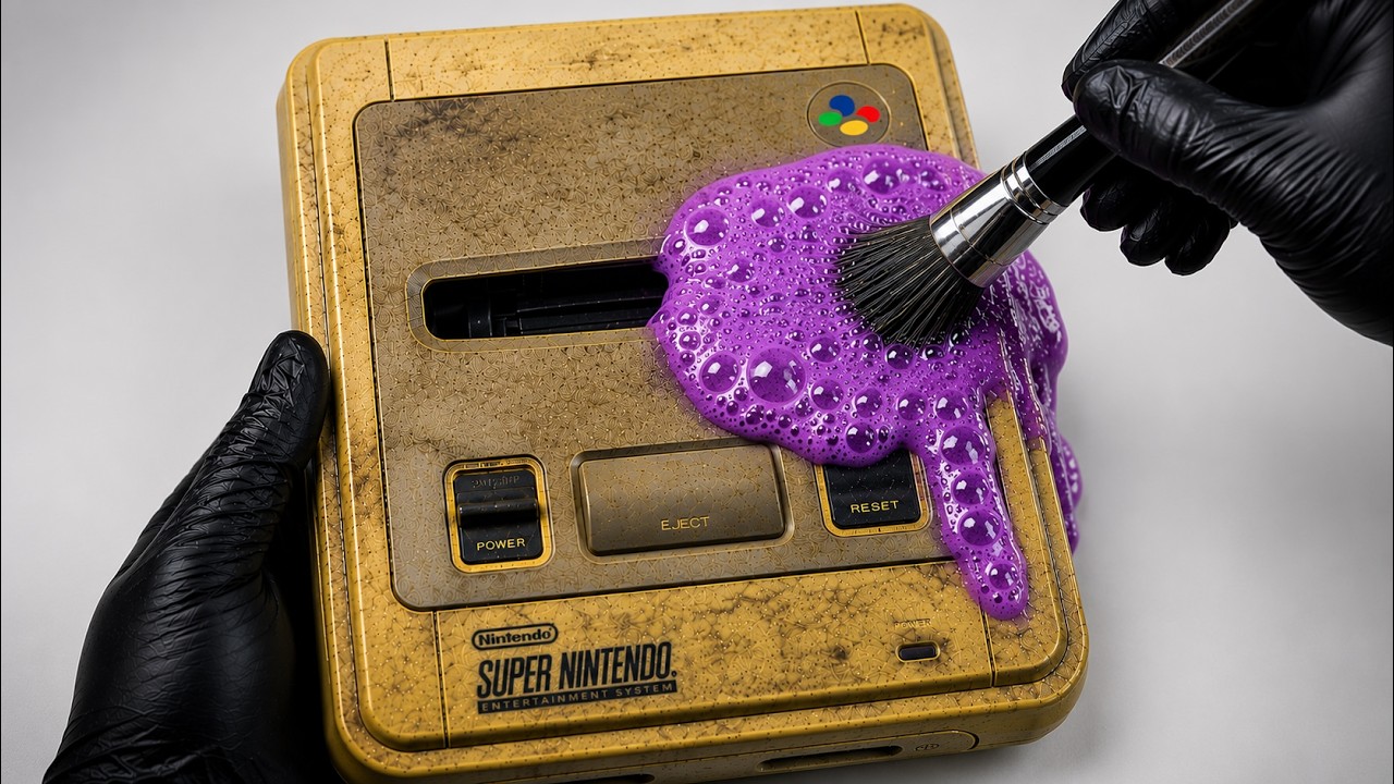 Nintendo Console Restoration - Yellowed Plastic Retrobright