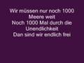 Lyrics Tokio Hotel - 1000 Meere 