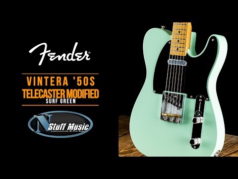 Fender Vintera '50s Telecaster Modified with Maple Fretboard 2019 - 2023 - Surf Green image 10