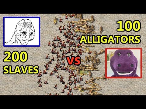 [200] Shovel Bois Vs [100] Alligators - Red Alert 2