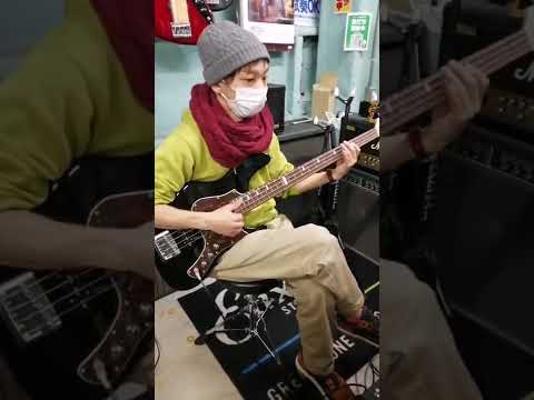 ベース試奏 FUJIGEN EMJ パッシブ&サンズアンプ プリアンプ繋いで フジゲンジャズベース