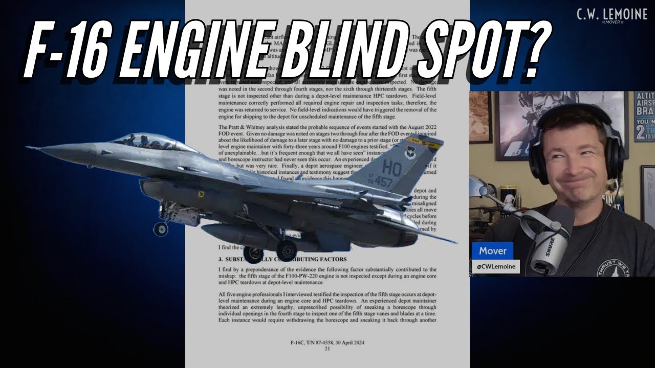 F-16 Crash Caused by Unknown Engine Issue - Holloman Apr 2024 AIB Report Review