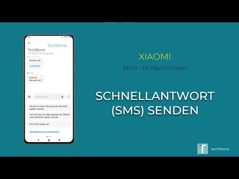 Schnellantwort (SMS) senden - Xiaomi [Mi Nachrichten]