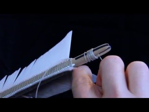`How to Make a Medieval Arrow`  Whipping or Binding your feathers on the shaft