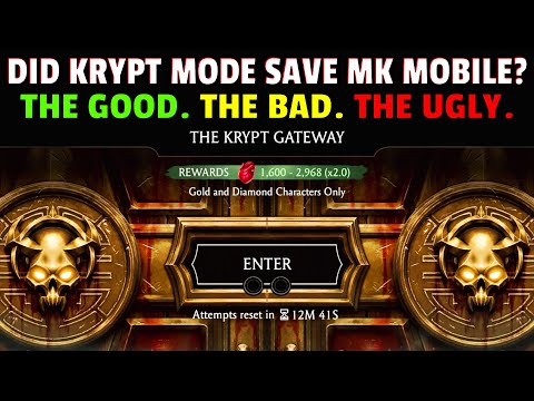 MK Mobile. 3 BIG ISSUES with Krypt Mode that Keep It From Being GREAT! MK Mobile Saved?