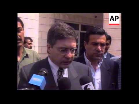 WEST BANK: YASSER ARAFAT'S REACTION TO UN DEMAND OVER SETTLEMENT