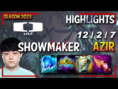 DK Showmaker AZIR Mid - HIGHLIGHTS - KR SoloQ Ranked