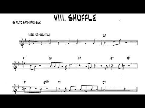 BACKING TRACK - VIII. Shuffle - Bob Mintzer 15 Easy etude - Bob Mintzer for Eb. Saxophone