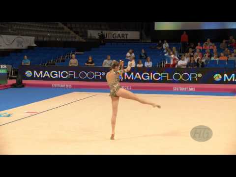 Natalia GAUDIO (BRA) 2015 Rhythmic Worlds Stuttgart - Qualifications Clubs