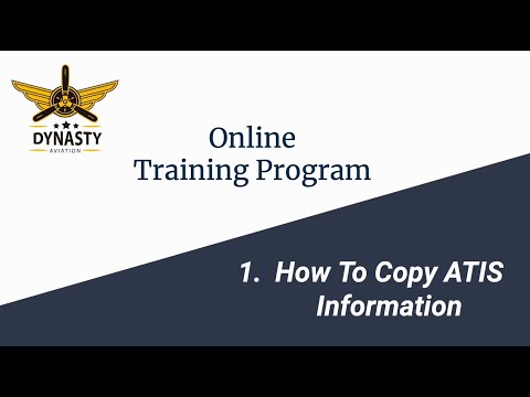 Flight Training Ep 1. - How to Copy ATIS Information