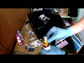 Заправка и первый запуск Epson L222 / L362