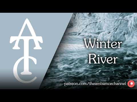 RPG | D&D Ambience - Winter River (water, ice, snow, wind ...