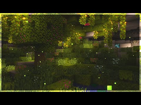 🌿 Minecraft Lush Cave w/ Ambient Music | 3 Hours