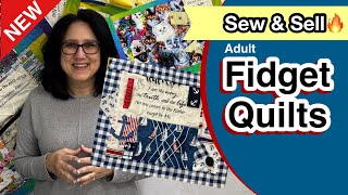 Beginner Sew And Sell Idea ~ Fidget Quilts ~ Alzheimer Dimentia Autism