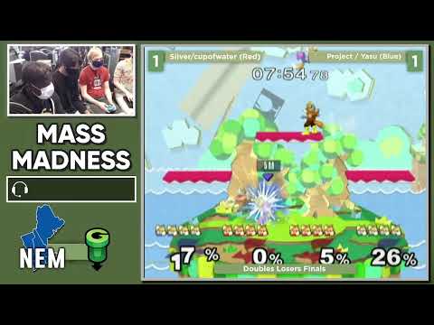 Mass Madness 37 SSBM - Project/Yasu (Red) vs. Silver/cupofwater (Red) - Melee Doubles LF