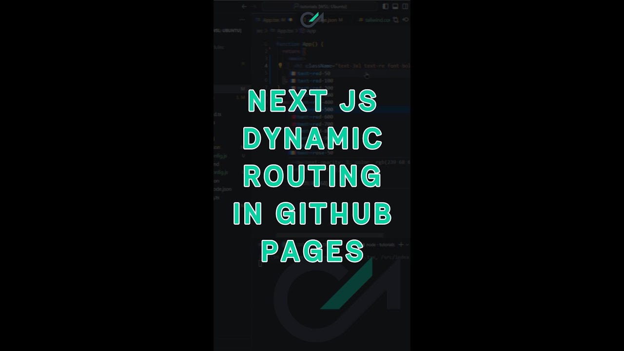 Next JS Dynamic Route On GitHub Pages