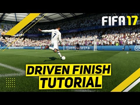 FIFA 17 DRIVEN FINISH TUTORIAL - HOW TO ALWAYS SCORE DRIVEN SHOTS - TIPS & TRICKS