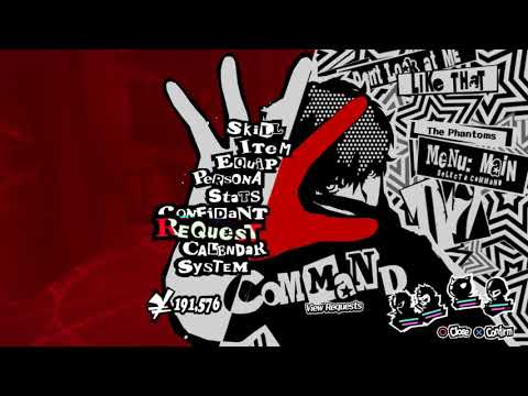 [RPCS3] Persona 5 Pause Menu - i7 3770 & GTX 1050TI