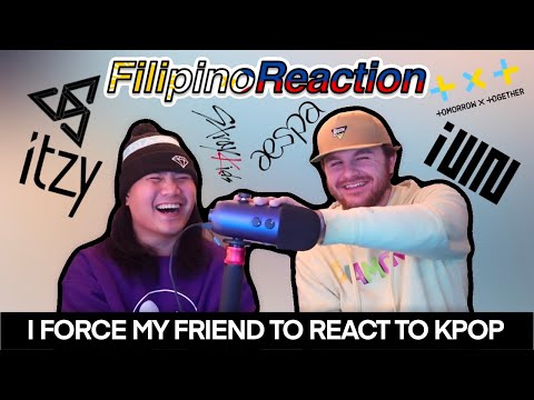 I FORCE MY FRIEND TO REACT TO KPOP Ep.02 (aespa, ITZY, (G)I-DLE, Seventeen, TXT, Stray Kids)