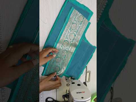 Paithani Blouse Back Neck design Cutting and Stitching #paithaniblousedesign  #blousedesign #blouse