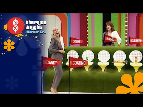 Model Janice Pennington Has Slight Wardrobe Malfunction During HOLE IN ONE! The Price Is Right 1984