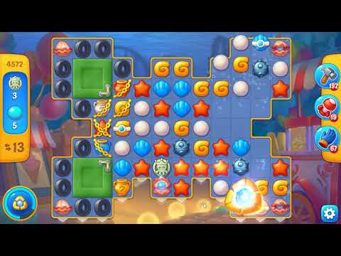 Fishdom level 4572 🐠 NO BOOSTERS Playrix HD