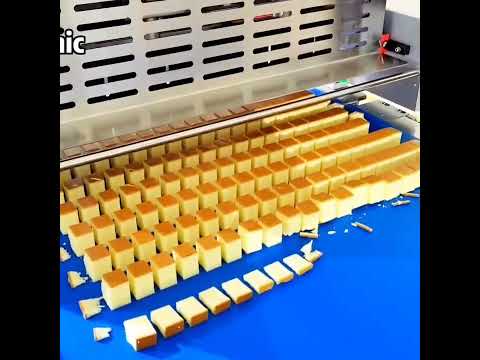 Ultrasonic cake cutting machine #machine #factoryproducts