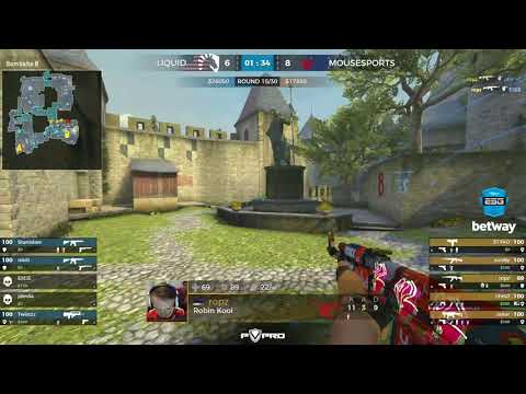 Liquid vs Mousesports cs go ropz triple entry frag Cbble ESG Tour Mykonos 2017