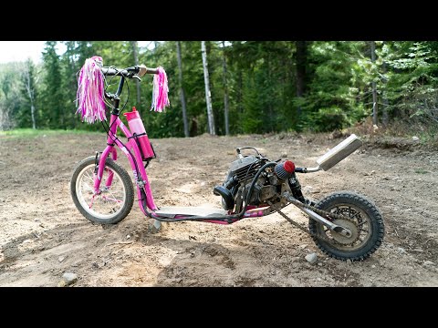 Insane Off Road 2 Stroke Scooter Build!