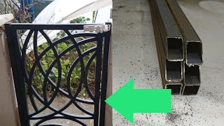 küçük kapı ( bahçe kapısı) #dıy #welding #demir #ferforje #making