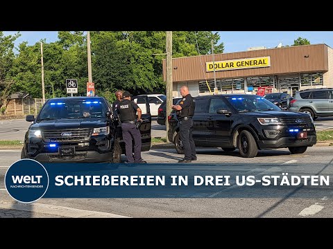 BLUTBÄDER IN USA: Neun Menschen sterben im Kugelhagel in drei Städten | WELT News