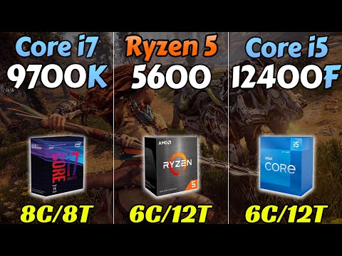 i7-9700K vs R5 5600 vs i5-12400F - RTX 3080 and RTX 3060
