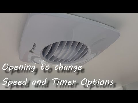 Xpelair DX100BTS Fan Shroud Removal and Changing Run Time And Speed Settings