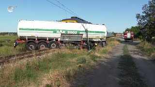 Изтеглиха цистерната от жп линията в Калугерово