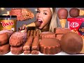 ASMR KITKAT SALTED CARAMEL ICE CREAM TWIX HAZELNUT CHOCOLATE DIP KLONDIKE MUKBANG 먹방 HUNNIBEE