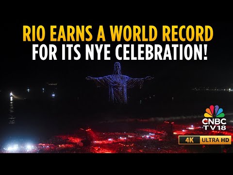 Brazil | Crowd Welcomes 2026 With Fireworks Display At Copacabana Beach | Rio De Janeiro | 4K | N18G