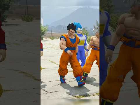 BEAST GOHAN VS BLACK FRIEZA - TEAM BATTLE 😈| #Shorts | #dbz | #gta5