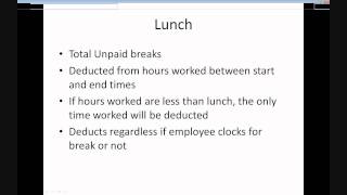 CS TimeClock Processing Configuration (Part 1)