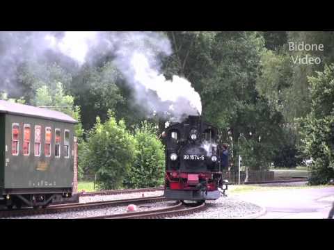 99 1574 in Glossen - Dampflokomotive - Steam Train - Zug